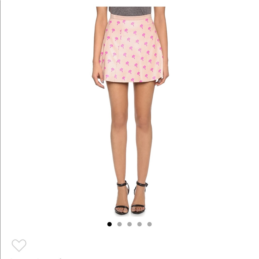 Love Leather Palm Tree Skirt XS NWT